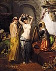 Theodore Chasseriau Orientalist Interior painting